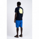 Camisetas Hombre Camiseta LOREAK MENDIAN Limón Navy