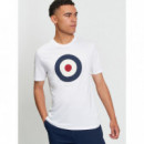 Camisetas Hombre Camiseta BEN SHERMAN Signature Target Blanca