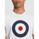 Camisetas Hombre Camiseta BEN SHERMAN Signature Target Blanca
