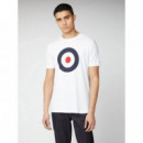 Camisetas Hombre Camiseta BEN SHERMAN Signature Target Blanca