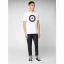 Camisetas Hombre Camiseta BEN SHERMAN Signature Target Blanca
