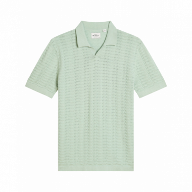 Polos Polo BEN SHERMAN Wave Texture Mint