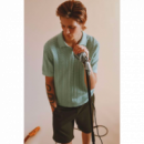 Polos Polo BEN SHERMAN Wave Texture Mint