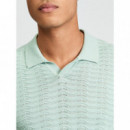 Polos Polo BEN SHERMAN Wave Texture Mint