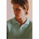 Polos Polo BEN SHERMAN Wave Texture Mint