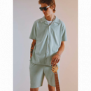 Camisas Camisa BEN SHERMAN Tri Color Textured Mint