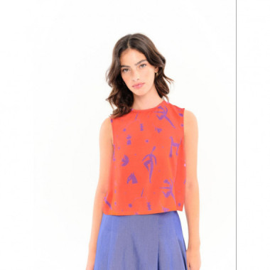 Blusas y Camisas Top BEHULAH Mimosa Rojo