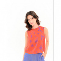 Blusas y Camisas Top BEHULAH Mimosa Rojo