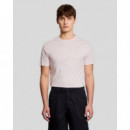 Lyle And Scott - Pepperline Camisetas Hombre Camiseta LYLE & SCOTT Superfine Light Pink