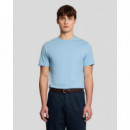 Lyle And Scott - Pepperline Camisetas Hombre Camiseta LYLE & SCOTT Superfine Airy Blue