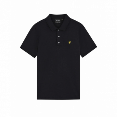 Lyle And Scott - Pepperline Polos Polo LYLE & SCOTT Fine Cotton Slub Jet Black
