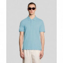 Lyle And Scott - Pepperline Polos Polo LYLE & SCOTT Superfine Cotton Airy Blue
