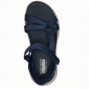 GO WALK FLEX SANDAL - ILLUMIN Navy Textile SKECHERS