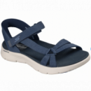GO WALK FLEX SANDAL - ILLUMIN Navy Textile SKECHERS
