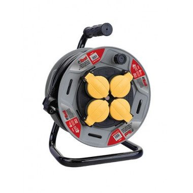 ELBAT EB0563 ENROLLADOR DE CABLE 25 METROS CABLE 3X1.5MM CON TAPAS