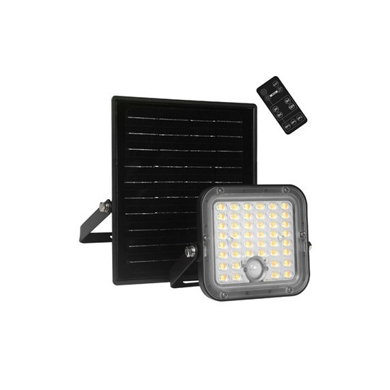 ELBAT EB0573 FOCO LED SOLAR 10W 1500LM CON SENSOR + MANDO + CCT 3000K/6000K