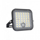 ELBAT EB0573 FOCO LED SOLAR 10W 1500LM CON SENSOR + MANDO + CCT 3000K/6000K