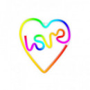 FOREVER RTV100439 LAMPARA DECORATIVA NEON LED LOVE IN HEART