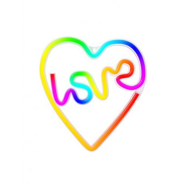 FOREVER RTV100439 LAMPARA DECORATIVA NEON LED LOVE IN HEART