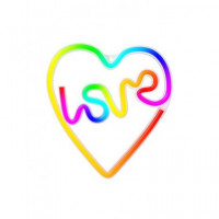 FOREVER RTV100439 LAMPARA DECORATIVA NEON LED LOVE IN HEART