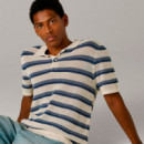 Polo de punto con rayas