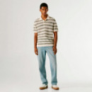 Polo de punto con rayas