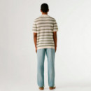 Polo de punto con rayas