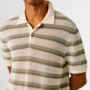 Polo de punto con rayas