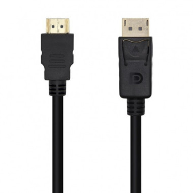 AISENS CABLE DISPLAYPORT MACHO A HDMI MACHO 3M NEGRO
