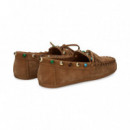 MOCASIN PIEDRAS+LAZOANTE CUERO