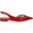 S/TALON CERRADO 1 LADO CHAROL ROJO