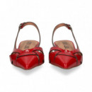 S/TALON CERRADO 1 LADO CHAROL ROJO