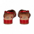 S/TALON CERRADO 1 LADO CHAROL ROJO