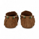 MOCASIN PIEDRAS+FLECOS ANTE CUERO