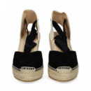 ALPARGATA CUÑA ANTE NEGRO