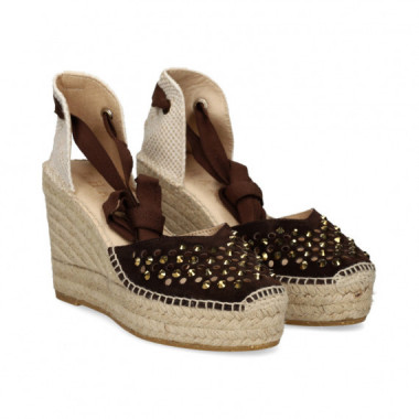 ALPARGATA CU&Ntilde;A STRASS PUNTERA ANTE MOKA