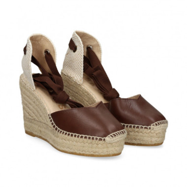 ALPARGATA CU&Ntilde;A PIEL MOKA