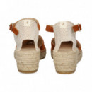 ALPARGATA CUÑA ANTE MARRON