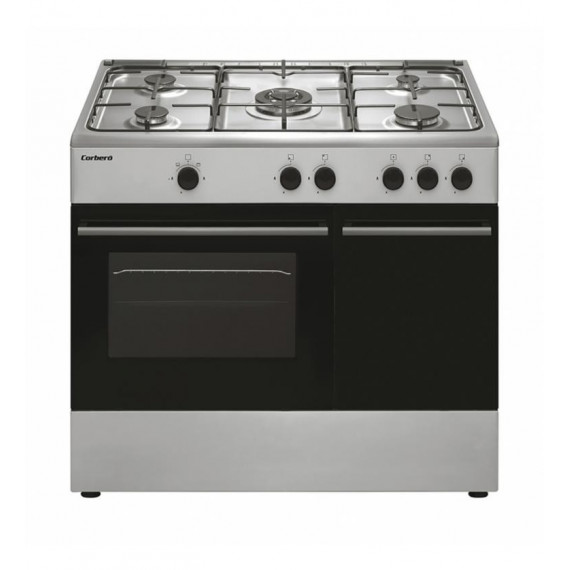 Cocina de Gas Corberó CC510GB90X con 5 Quemadores y Horno Inox