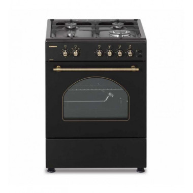 Cocina Corber&oacute; CCSF6022NR Gas Butano Negro R&uacute;stico