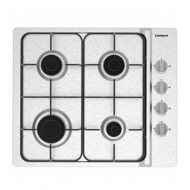 Placa de Gas Corber&oacute; CPGS423X Inoxidable 4 Quemadores