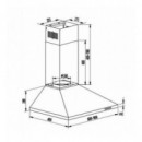 Campana Corberó CCSD635022PD Piramidal 60 cm Inox