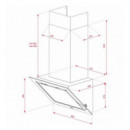 Campana Decorativa Teka DLV 98660 TOS ST 90cm Cristal Gris Clase A++