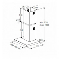 Campana Grundig GDKP5464BBSC Acero Inoxidable Clase Energética A