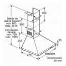 Campana Extractora Balay 3BC693MX Acero Inoxidable 90cm