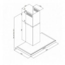 Campana Decorativa Beko BHCB91632X Clase C Inox 90cm