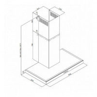 Campana Decorativa Beko BHCB91632X Clase C Inox 90cm