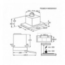 Campana Extraíble AEG DPE4941M de 90 cm, Clase C