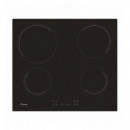 Placa Vitrocerámica Candy CH64CCB/4U2 con 4 Zonas y Control Táctil