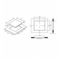 Placa Vitrocerámica Candy CH64CCB/4U2 con 4 Zonas y Control Táctil